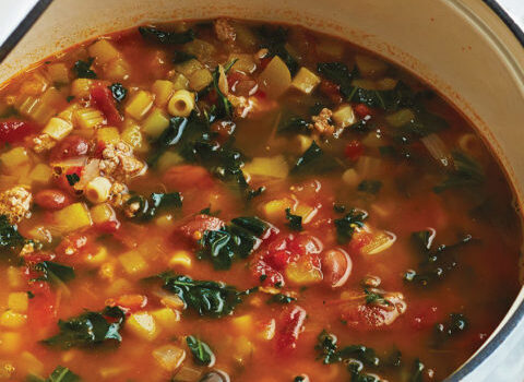 Fall Minestrone with Turkey & Squash