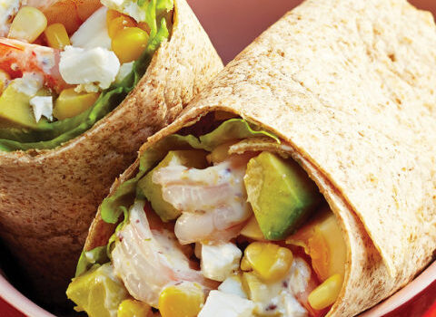 Shrimp Cobb Salad Wrap