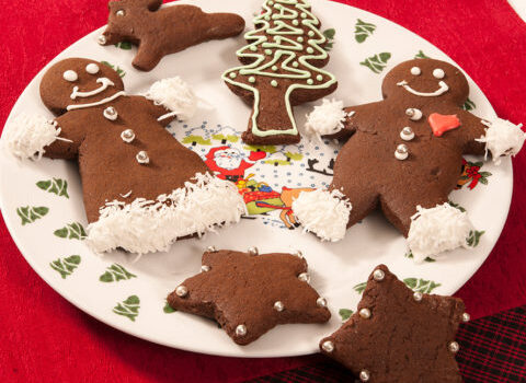 Holiday gingerbread cookies