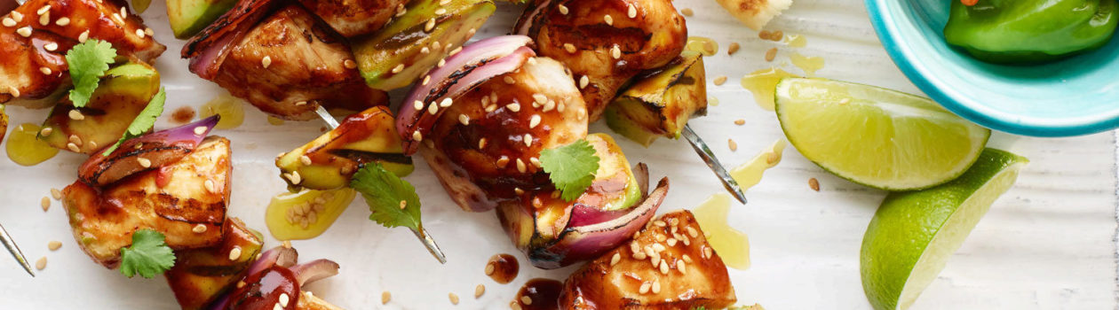 Tequila Lime Habanero Chicken Kabobs