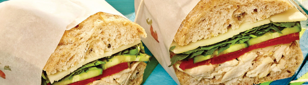 Roasted Chicken & Sweet Pepper Sandwiches