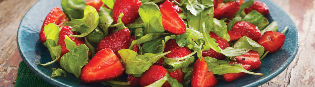 Strawberry & Arugula Salad with Balsamic Vinaigrette