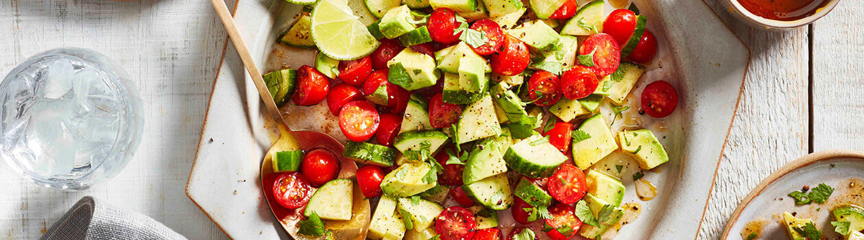 Honey-Lime Avocado & Tomato Salad