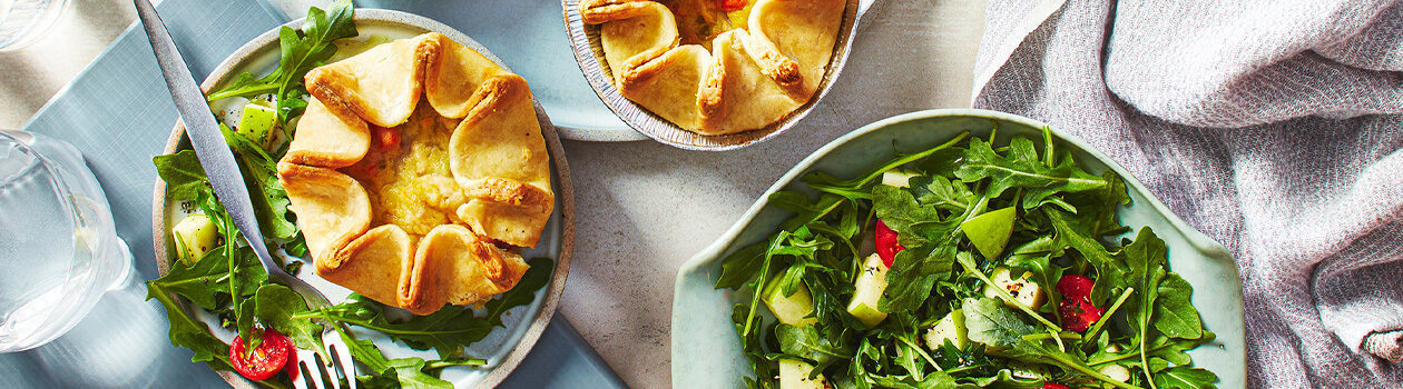 Savoury Galette-style pot pies