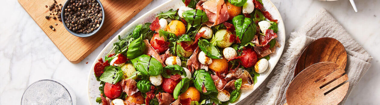 Melon & Prosciutto Summer Salad