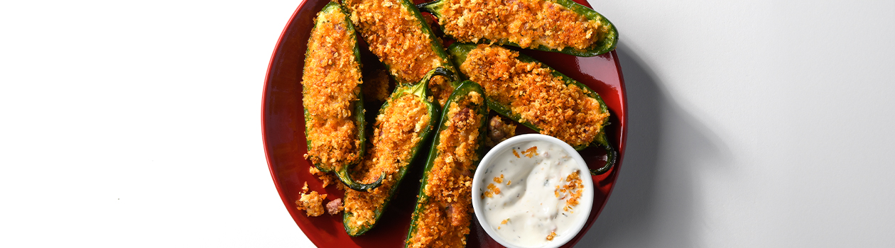 Crispy Meat & Cheese Jalapeño Poppers