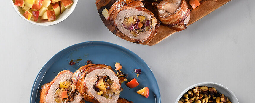 Apple and Herb Stuffed Pork Tenderloin