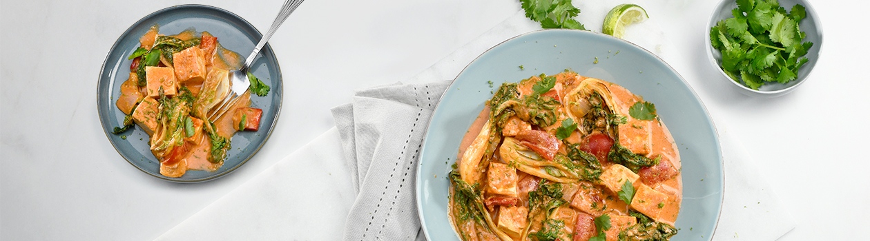 Bok Choy and Tofu Red Curry