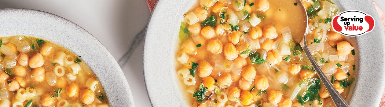 Chickpea and Pasta Soup