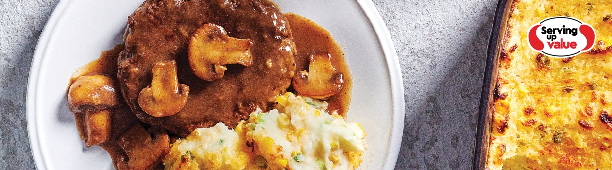 Hamburger Steak with Mushrooms